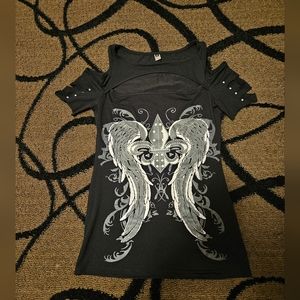 Elfin cutout top